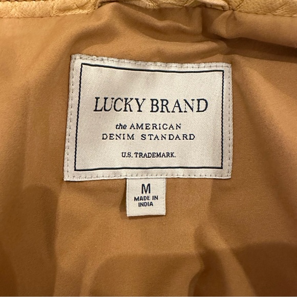 Lucky Brand Yellow Utility Jacket with Military Design and Fitted Silhouette - Picture 6 of 6